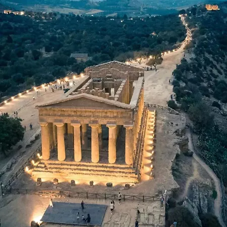 Vendégház La Casetta Di Ro Ro' Vista Sulla Valle Dei Templi *